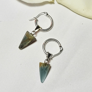 Aritos Mini Péndulo Ónix Cielo